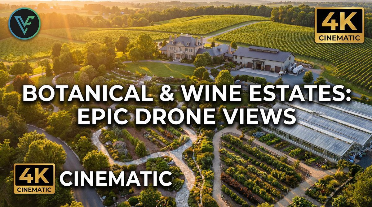 国产视频植物视频-航拍植物园全景